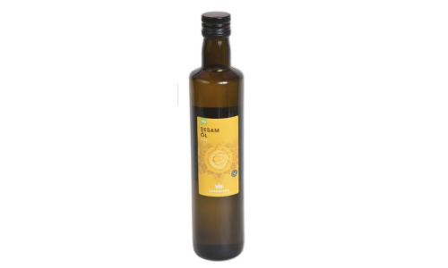 Huile De Sésame Bio Vierge Pure 500 Ml - Pressée à Froid, 100% Naturelle, Origine France, Végétalienne